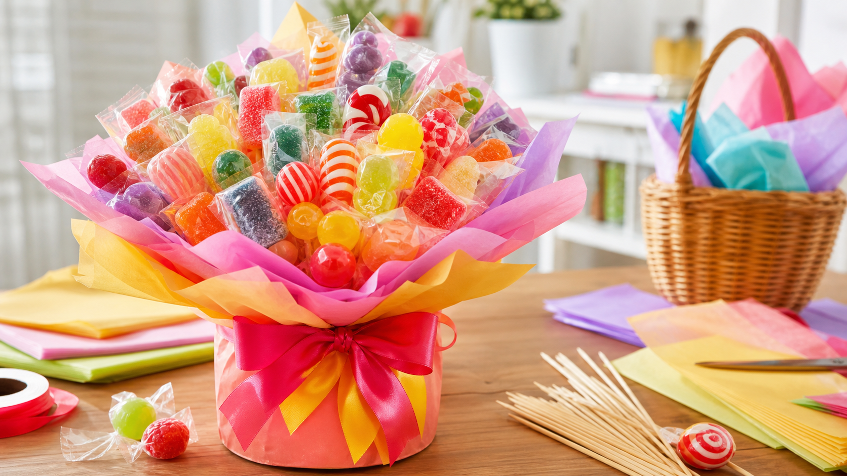 Candy bouquet example