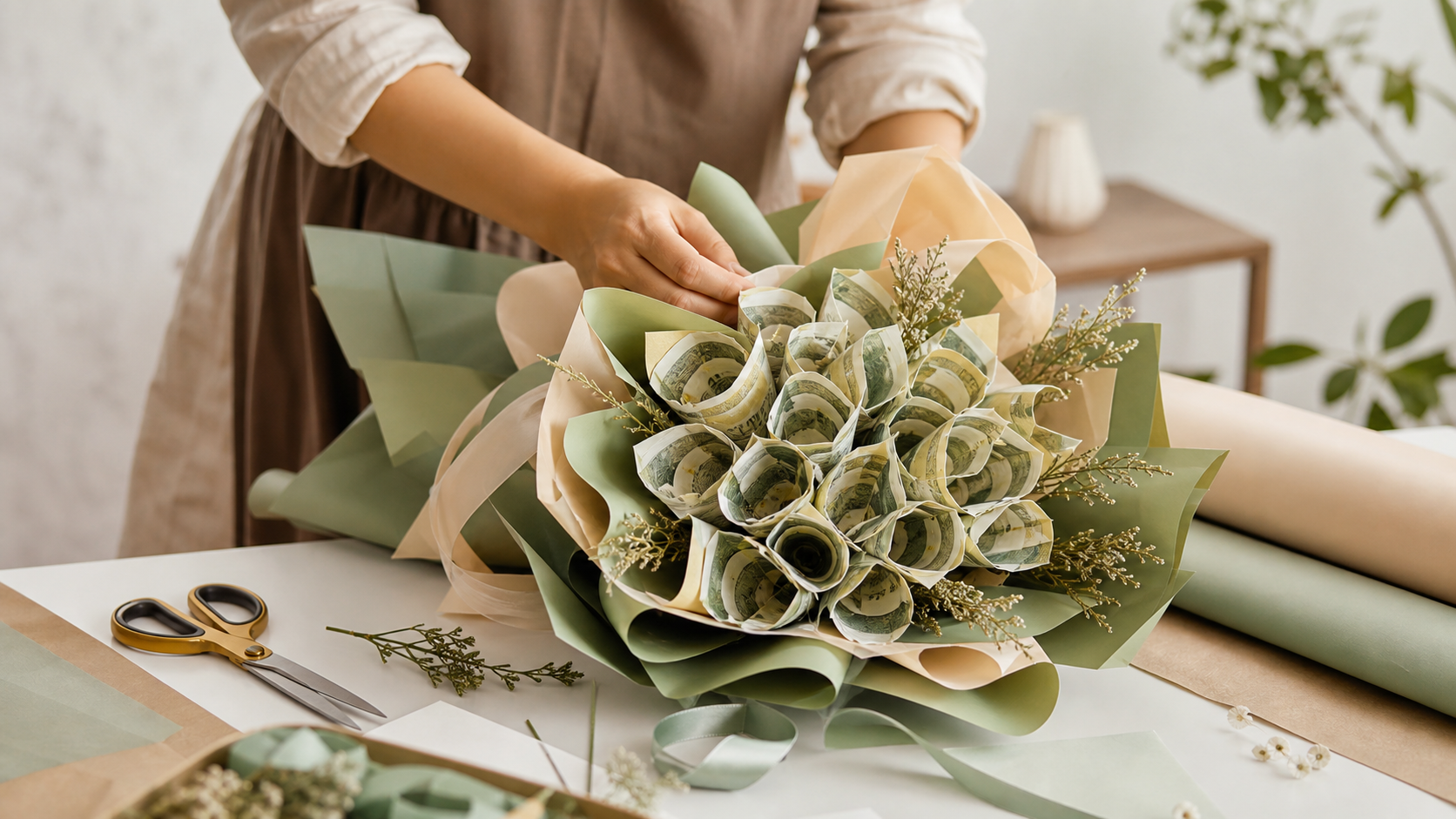Money bouquet example